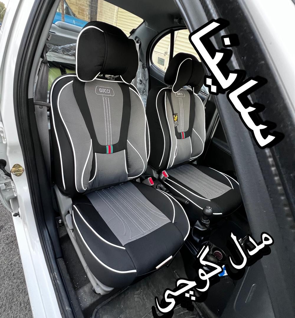 روکش صندلی ساینابرزنتی مدل گوچی کوالیتی بالاوعالی فول طبی vipخلبانی باجاموبایلی مناسب ساینا
