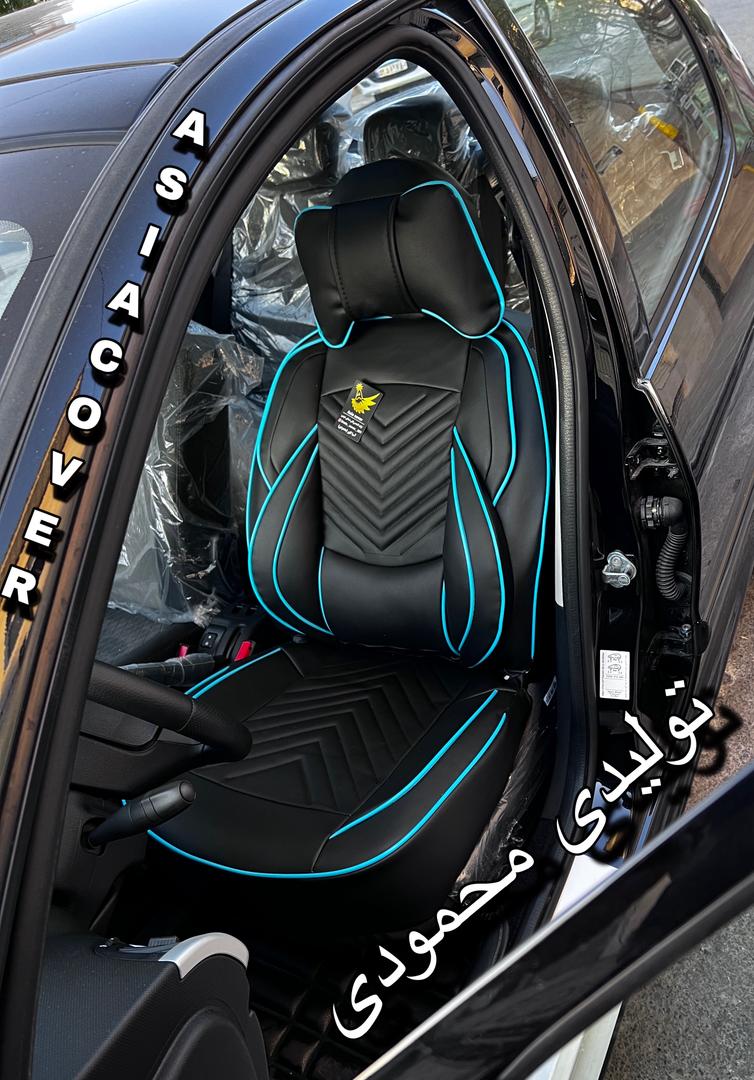روکش صندلیJAC S3چرم بانوارمغزی لاکچری درجه1پدگودی کمرفول طبی vipخلبانی کوالیتی بالاوعالی مدل نیولاماری مناسب جکS3