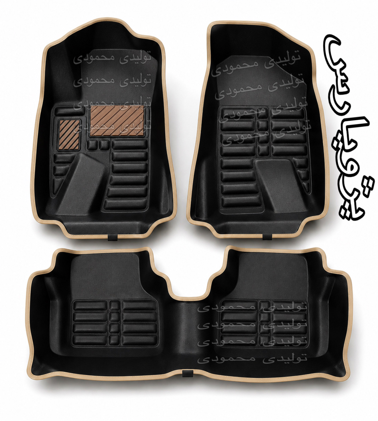 کفپوش پژوپارس پنج بعدی درجه۱دیواره بلنداسکن دقیق وفیت متریال عالی ضدآب نرم قابل شستشووانعطاف مناسب پارس