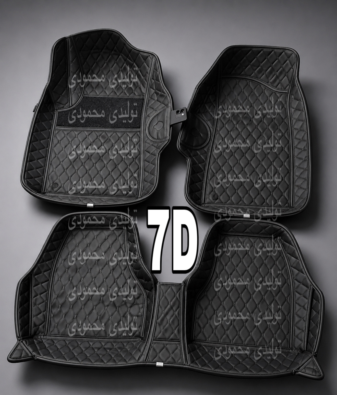 کفپوش۷بعدی پژو۴۰۵پرشیاچرمی گلدوزی باجای موبایلی قابل شستشووانعطاف نرم زیبا کوالیتی بالاوعالی مناسب پارس و۴۰۵