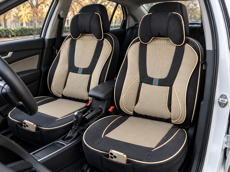 روکش صندلی تارابرزنتی مدل گوچی فول طبی خلبانی باجای موبایلی پدطبی سروگودی کمرمتریال عالی مناسب تاراها تارا